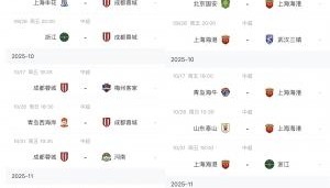 九游-谁的赛程更好？中超仅剩6轮，蓉城申花，国安海港下轮直接对话